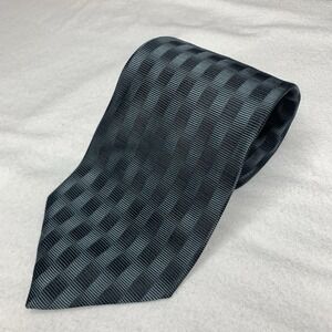 Jhane Barnes Neck Tie Men's Silk Vintage Gradient Gray Office Work Formal